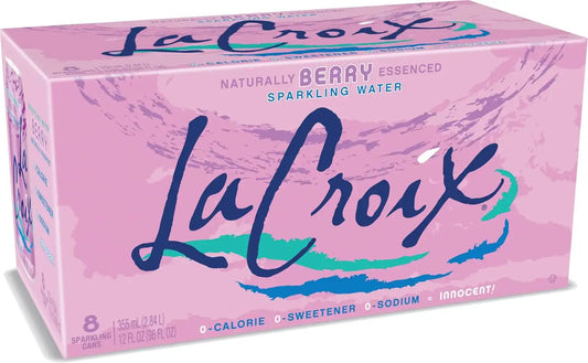 La Croix Sparkling Water, Berry, 12 Fl Oz (pack of 8)