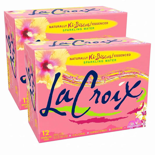 LaCroix Sparkling Water, Hi-Biscus!, 12 Fl Oz (pack of 24)
