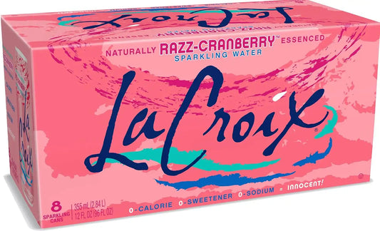 La Croix Sparkling Water, Razz-Cranberry, 12 Fl Oz (pack of 8)