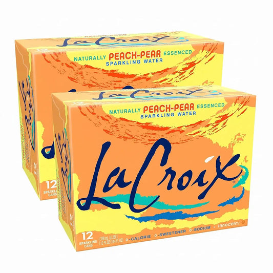 LaCroix Sparkling Water, Peach-Pear | 12 Fl Oz | Pack of 24