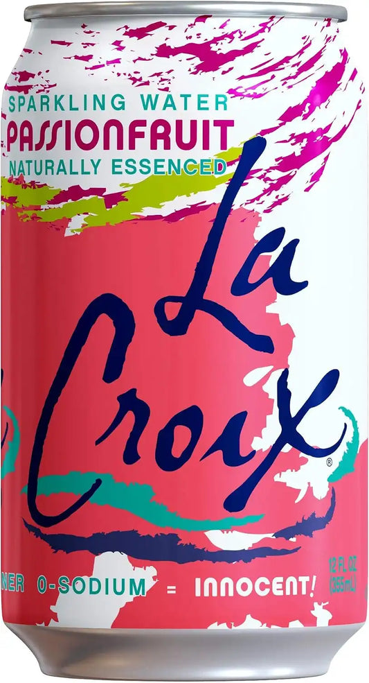 LaCroix Sparkling Water, Passion Fruit 12oz Cans, 12 Pack, Naturally Essenced, 0 Calories, 0 Sweeteners, 0 Sodium