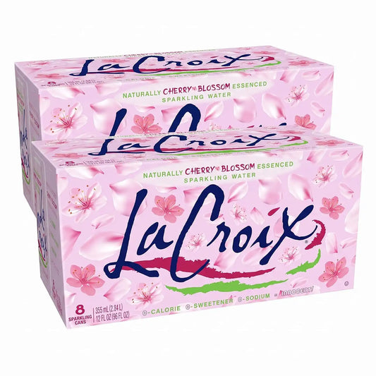 LaCroix Sparkling Water, Cherry Blossom | 12 Fl Oz | Pack of 16