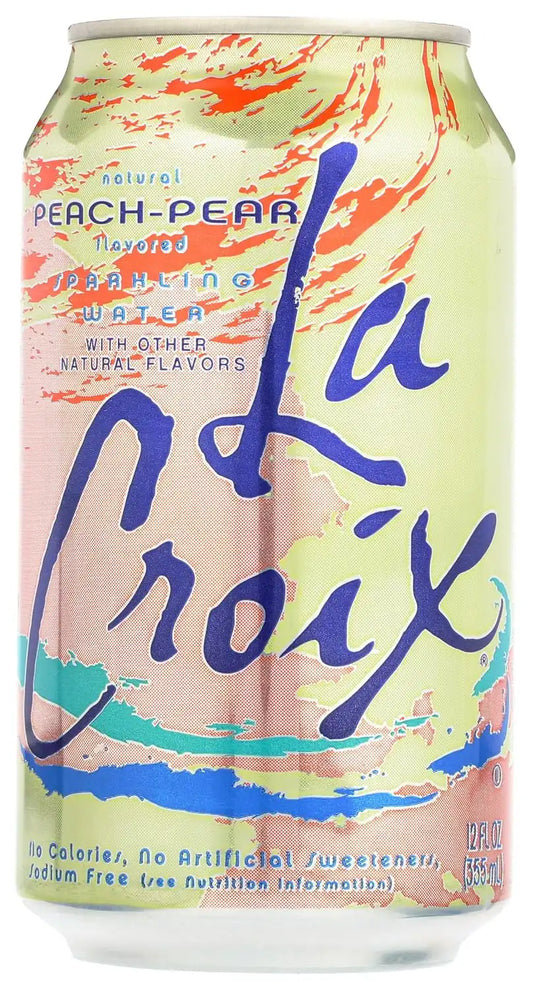 La Croix, Water Sparkling Peach Pear Single, 12 Fl Oz